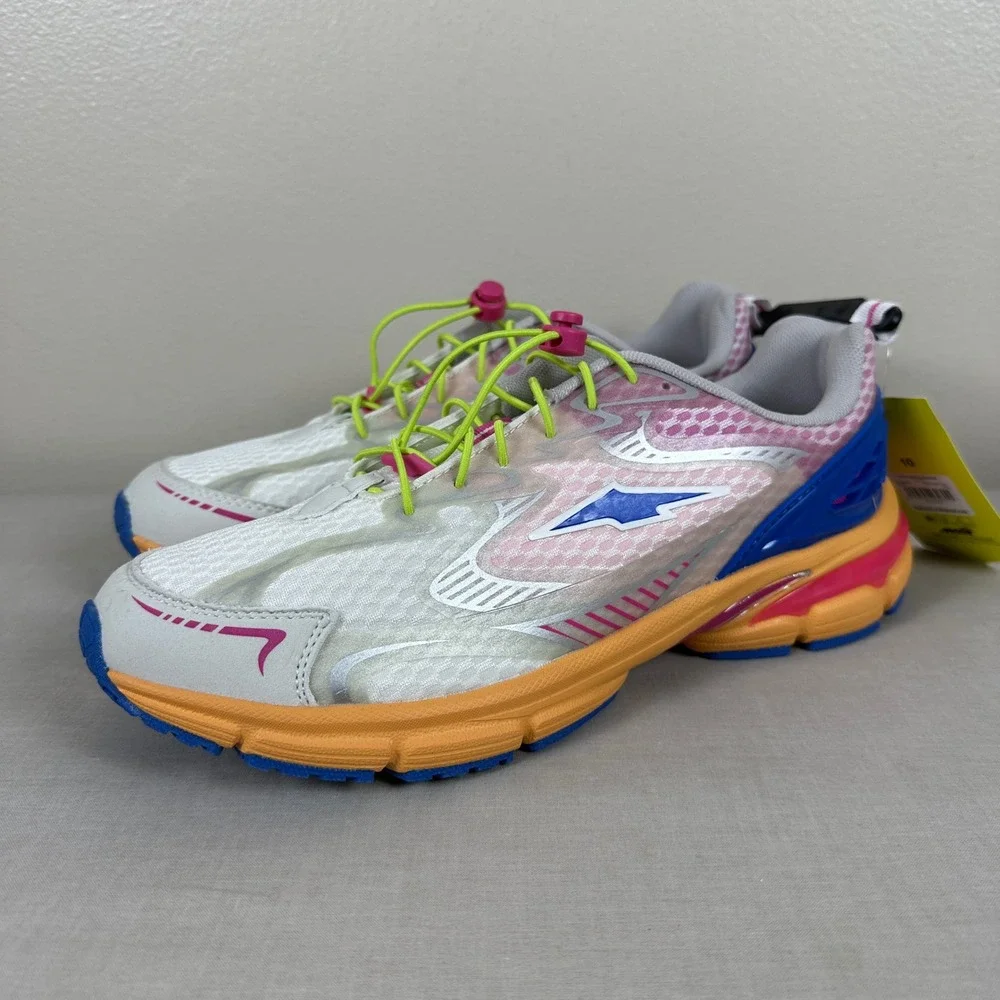 Avia Women's 10 AV Fashion Bungee Sneakers Multi-Color Mesh Walking Workout NEW